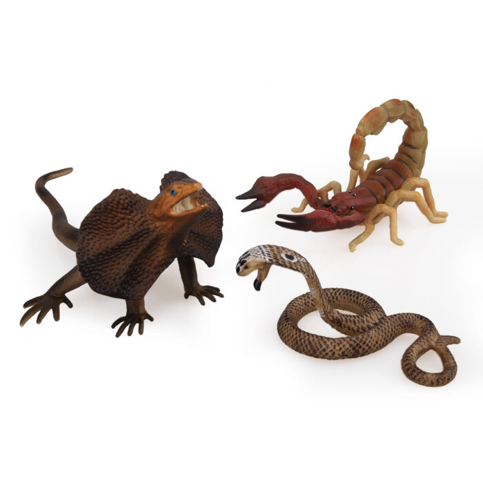 10PCS Tropical Reptile Animal Figurine Toy Set - Cold Blooded Amphibians Safari Animal Figures Set with Dragon Lizard Snake - Image 9