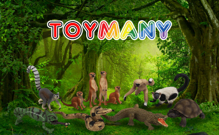 11PCS Madagascar Safari Animals Figurines Toy with Meerkat Lemur Chameleon Crocodile-Jungle Forest Zoo Animal Figures Set - Image 12