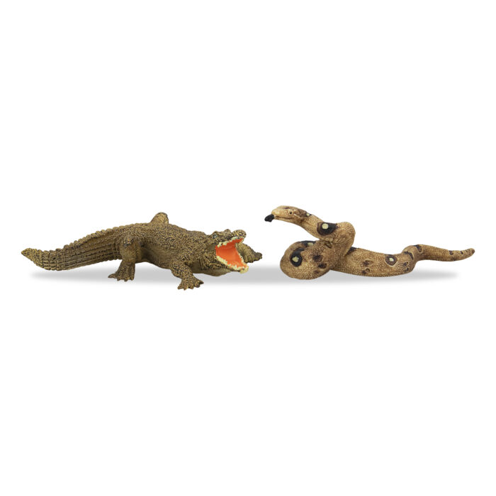 11PCS Madagascar Safari Animals Figurines Toy with Meerkat Lemur Chameleon Crocodile-Jungle Forest Zoo Animal Figures Set - Image 9