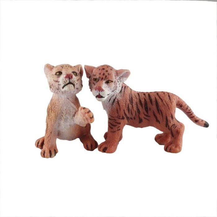 TOYMANY 11 Safari Animal Figurines, High Emulational Detailed Baby Plastic Zoo Animals, Lions Tigers Cheetahs Lynx Figure Toy Set, Easter Eggs Cake Toppers Christmas Birthday Gift for Kids Toddlers - Image 13