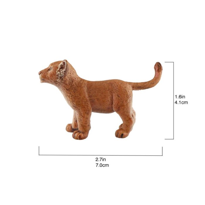 TOYMANY 11 Safari Animal Figurines, High Emulational Detailed Baby Plastic Zoo Animals, Lions Tigers Cheetahs Lynx Figure Toy Set, Easter Eggs Cake Toppers Christmas Birthday Gift for Kids Toddlers - Image 10