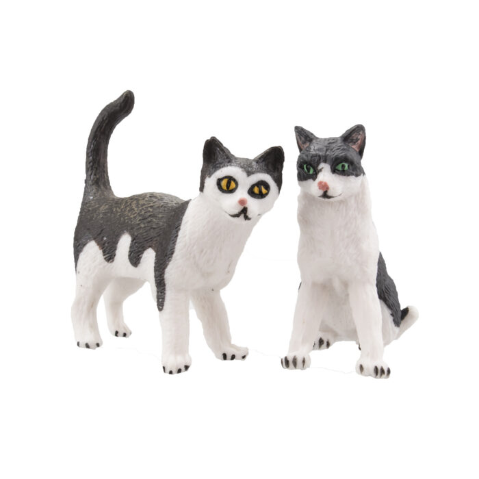 TOYMANY 8PCS Realistic Cat Figurines, Educational Cat Figures Toy Set, Kitten Easter Eggs Cake Topper Christmas Birthday Gift for Kids Boys Girls Children - Image 3