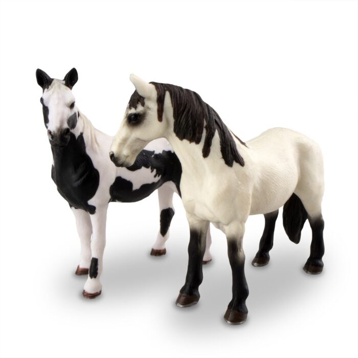 TOYMANY 6PCS 5" Realistic Plastic Large Horse Figurines Set, Detailed Textures Foal Pony Animal Toy Figures, Christmas Birthday Gift Decoration for Kids Toddlers Children - Image 11