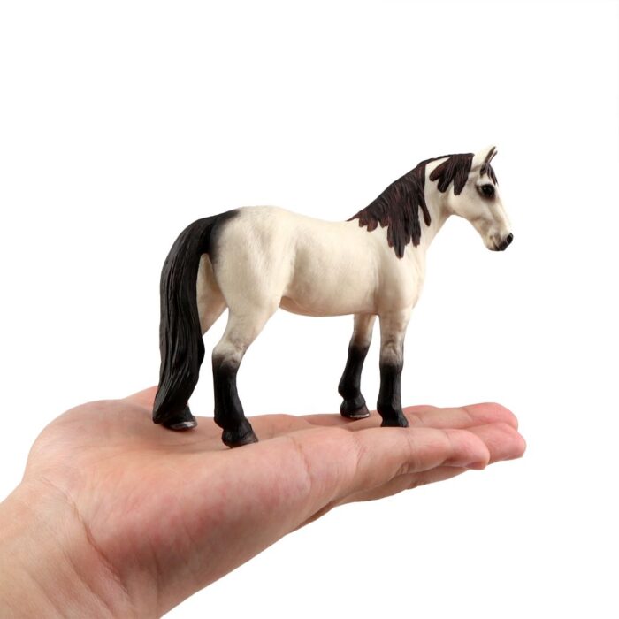 TOYMANY 6PCS 5" Realistic Plastic Large Horse Figurines Set, Detailed Textures Foal Pony Animal Toy Figures, Christmas Birthday Gift Decoration for Kids Toddlers Children - Image 3