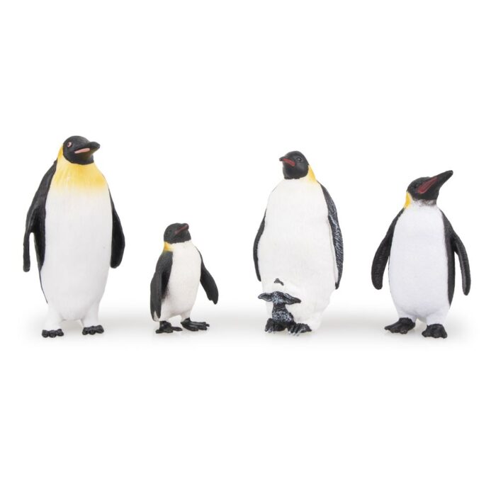 TOYMANY 10PCS Realistic Penguin Figurines, Plastic Polar Arctic Animal Figures Antarctic Set with Different Varieties of Penguin, Easter Eggs Cake Toppers Christmas Birthday Gift for Kids Toddlers - Image 3