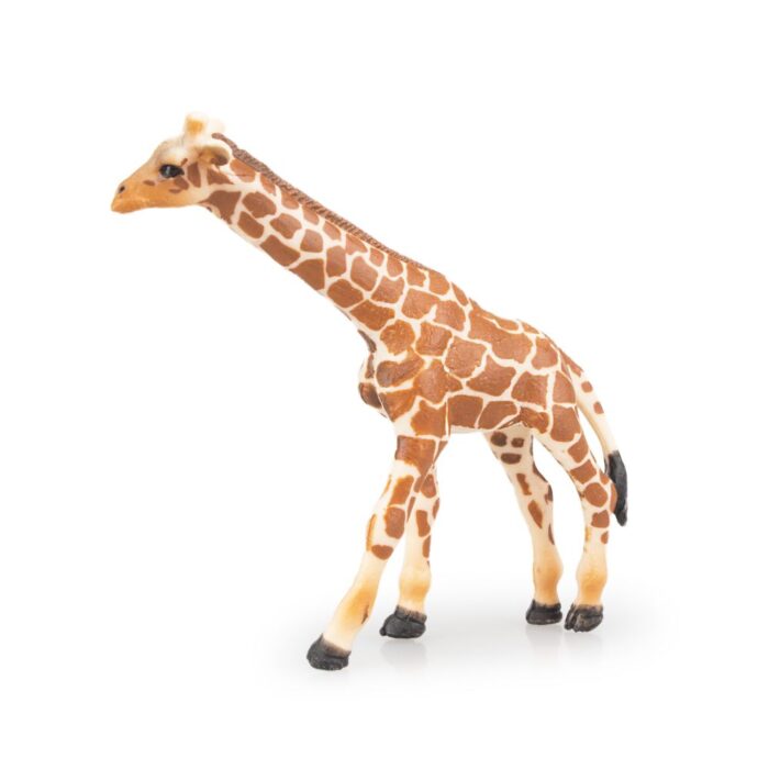 TOYMANY 4PCS Realistic Giraffe Figurines with Giraffe Cub, 2-7" Plastic Safari Animals Figures Family Playset Includes Baby, Educational Toy Cake Toppers Christmas Birthday Gift for Kids Toddlers - Image 7