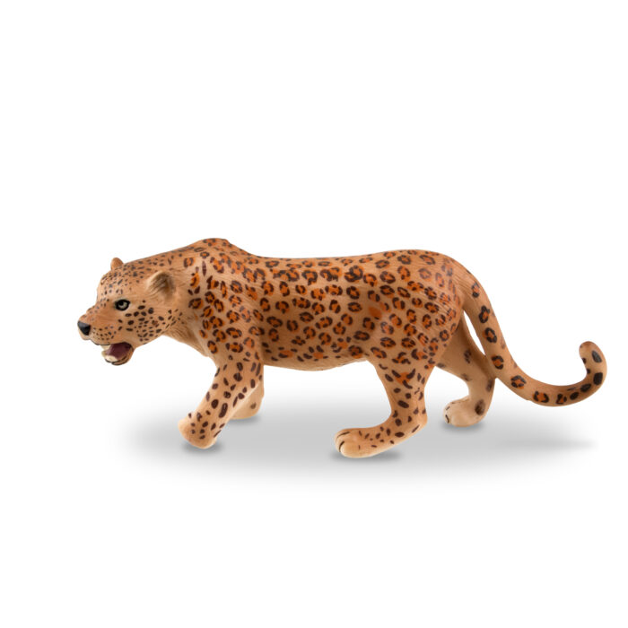 TOYMANY 4PCS Realistic Leopards Figurines with Leopard Cub, 2-5" Plastic Safari Animals Figures Family Playset Includes Baby, Educational Toy Cake Toppers Christmas Birthday Gift for Kids Toddlers - Image 8