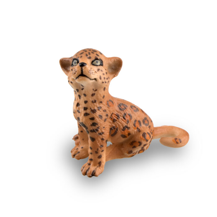 TOYMANY 4PCS Realistic Leopards Figurines with Leopard Cub, 2-5" Plastic Safari Animals Figures Family Playset Includes Baby, Educational Toy Cake Toppers Christmas Birthday Gift for Kids Toddlers - Image 7