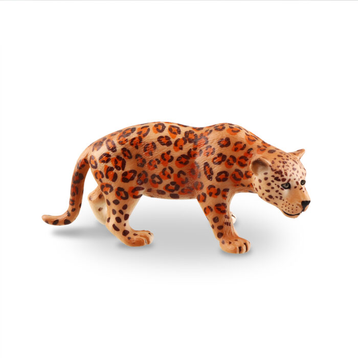 TOYMANY 4PCS Realistic Leopards Figurines with Leopard Cub, 2-5" Plastic Safari Animals Figures Family Playset Includes Baby, Educational Toy Cake Toppers Christmas Birthday Gift for Kids Toddlers - Image 6