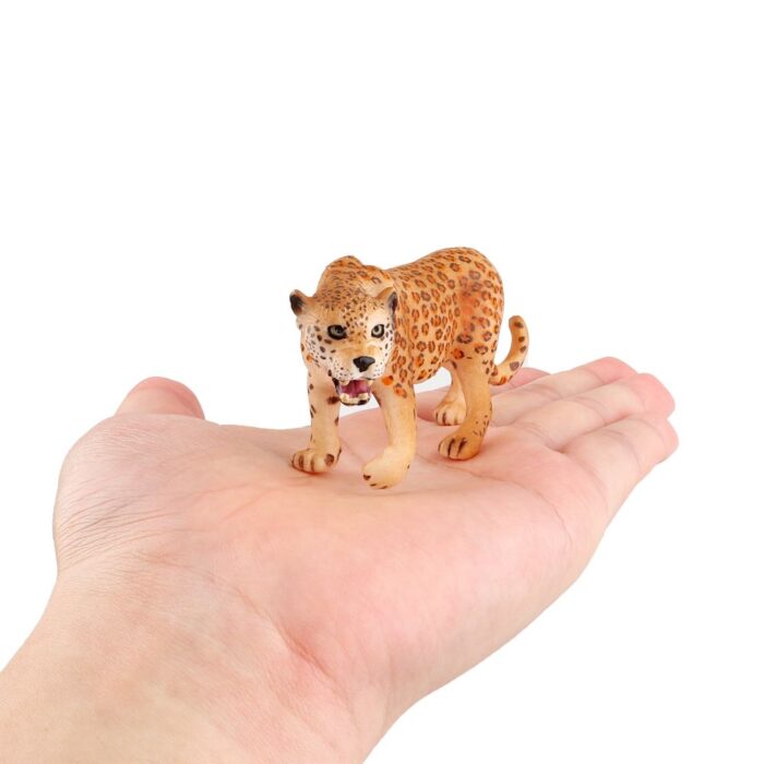 TOYMANY 4PCS Realistic Leopards Figurines with Leopard Cub, 2-5" Plastic Safari Animals Figures Family Playset Includes Baby, Educational Toy Cake Toppers Christmas Birthday Gift for Kids Toddlers - Image 14