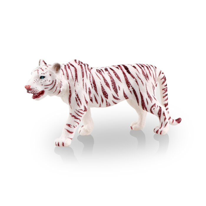 Toymany 4PCS Realistic White Tigers Figurines with Tiger Cubs, 2-6" Safari Animals Figures Family Set Includes Baby Tigers, Educational Toy Cake Toppers Christmas Birthday Gift for Kids Toddlers - Image 9