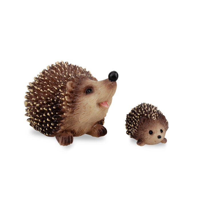 Toymany Hedgehog Figurines Garden Statues, 4PCS Plastic Realistic Safari Forest Jumbo Zoo Animals Toy Figures, Cake Topper Party Favor Flowerpot Plants Decor Terrarium Ornaments - Image 10