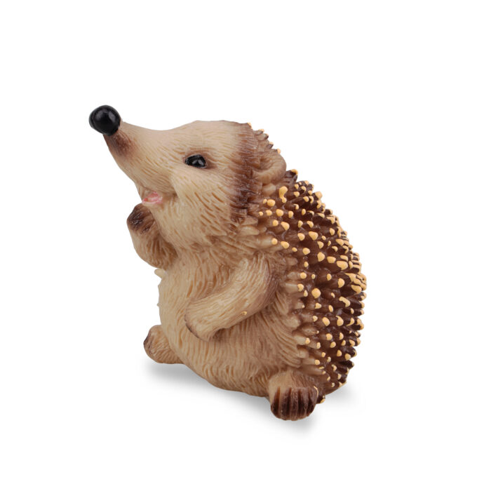 Toymany Hedgehog Figurines Garden Statues, 4PCS Plastic Realistic Safari Forest Jumbo Zoo Animals Toy Figures, Cake Topper Party Favor Flowerpot Plants Decor Terrarium Ornaments - Image 9