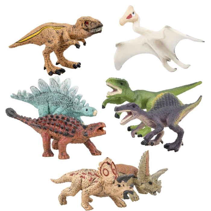 TOYMANY 8PCS Realistic Mini Dinosaurs Figures, Detailed Textures Dino Figurines Cake Topper Toy Set, Easter Eggs Christmas Birthday Gift for Kids Children Toddlers - Image 11