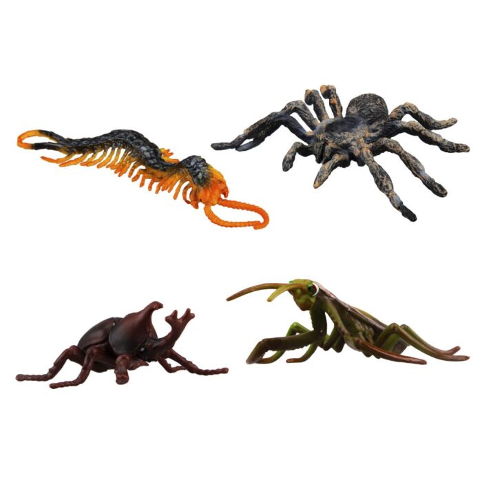 TOYMANY 12PCS Realistic Bugs Figures Toys - Plastic Insects Figurines Set with Bee Beetle Mantis Spider Ladybug Butterfly Scorpion - Halloween Party Favor School Project Gift for Kids Toddlers - Image 11