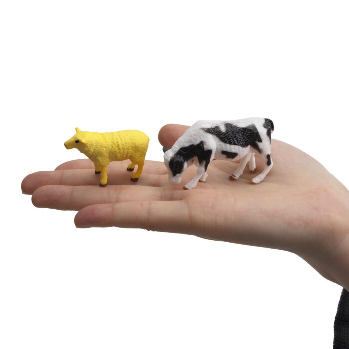 TOYMANY 14PCS 0.3-2" Tiny Farm Animal Figures Toy, Detailed Texture Farm Figurines Cake Topper Toy Set, Easter Egg Christmas Birthday Gift Party Favor School Project for Kids Children Toddlers - Image 13