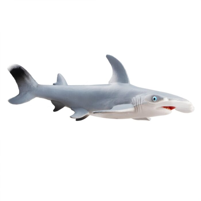 TOYMANY 6PCS 7" L Realistic Large Shark and Whale Figurines Bath Toy Set, Plastic Play Ocean Sea Animals Figures Set Includes Mako Shark,Great White Shark, Christmas Birthday Gift for Kids Toddlers - Image 8