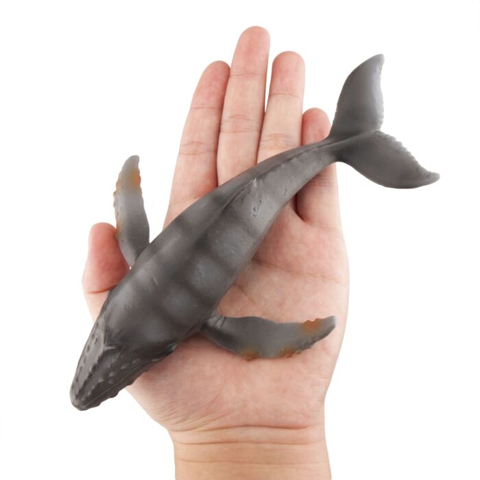 TOYMANY 6PCS 7" L Realistic Large Shark and Whale Figurines Bath Toy Set, Plastic Play Ocean Sea Animals Figures Set Includes Mako Shark,Great White Shark, Christmas Birthday Gift for Kids Toddlers - Image 13