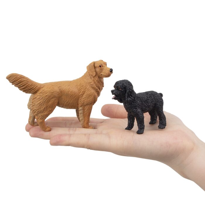 8PCS Dog Figurines Toy Set, Realistic Detailed Plastic Dog Figures Animals Toy Playset with Husky Retriever Bulldog - Image 9