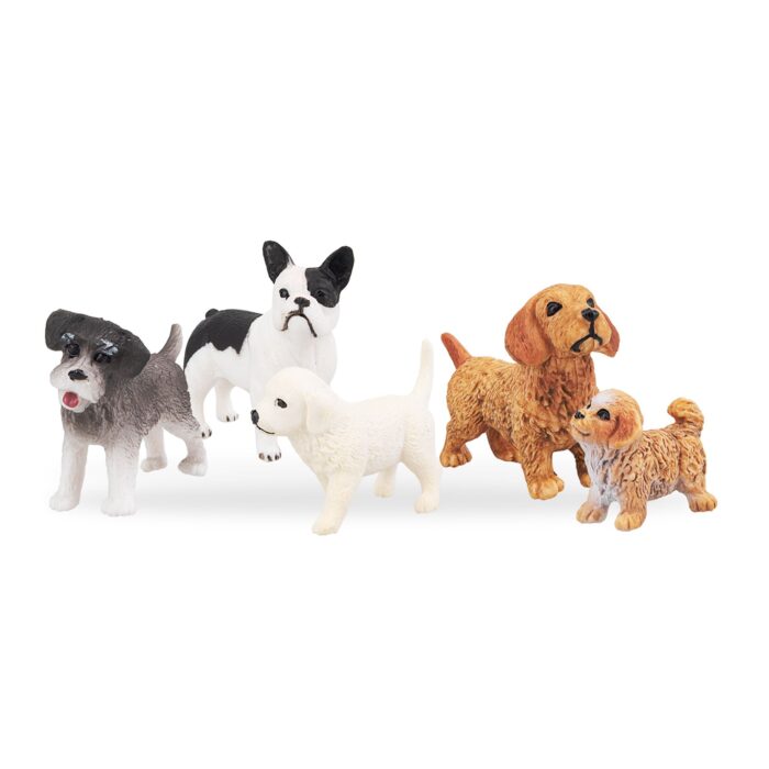 12PCS Mini Dog Figurines Toy Set, Realistic Detailed Plastic Puppy Figures Playset - Image 9