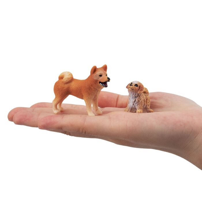 12PCS Mini Dog Figurines Toy Set, Realistic Detailed Plastic Puppy Figures Playset - Image 4