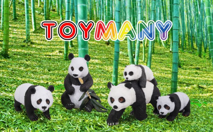 4PCS Solid Panda Figurines Toy Set, 2-4" Realistic Plastic Safari Animals Figures Family Set with Bamboo & Baby Pandas - Image 13