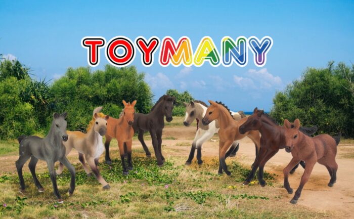 8PCS 3-4" Horse Figurines Toy Set, Realistic Detailed Plastic Pony Figures Foal Animals Toy Playset, Cake Toppers Easter Eggs - Image 10